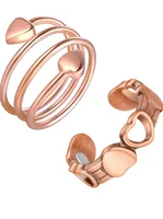 Magnetic Copper Ring For Women and Men 99.99% Pure Copper Rings Gifts for Friends Adjustable Ring Anillo magnetico terapeutico 2