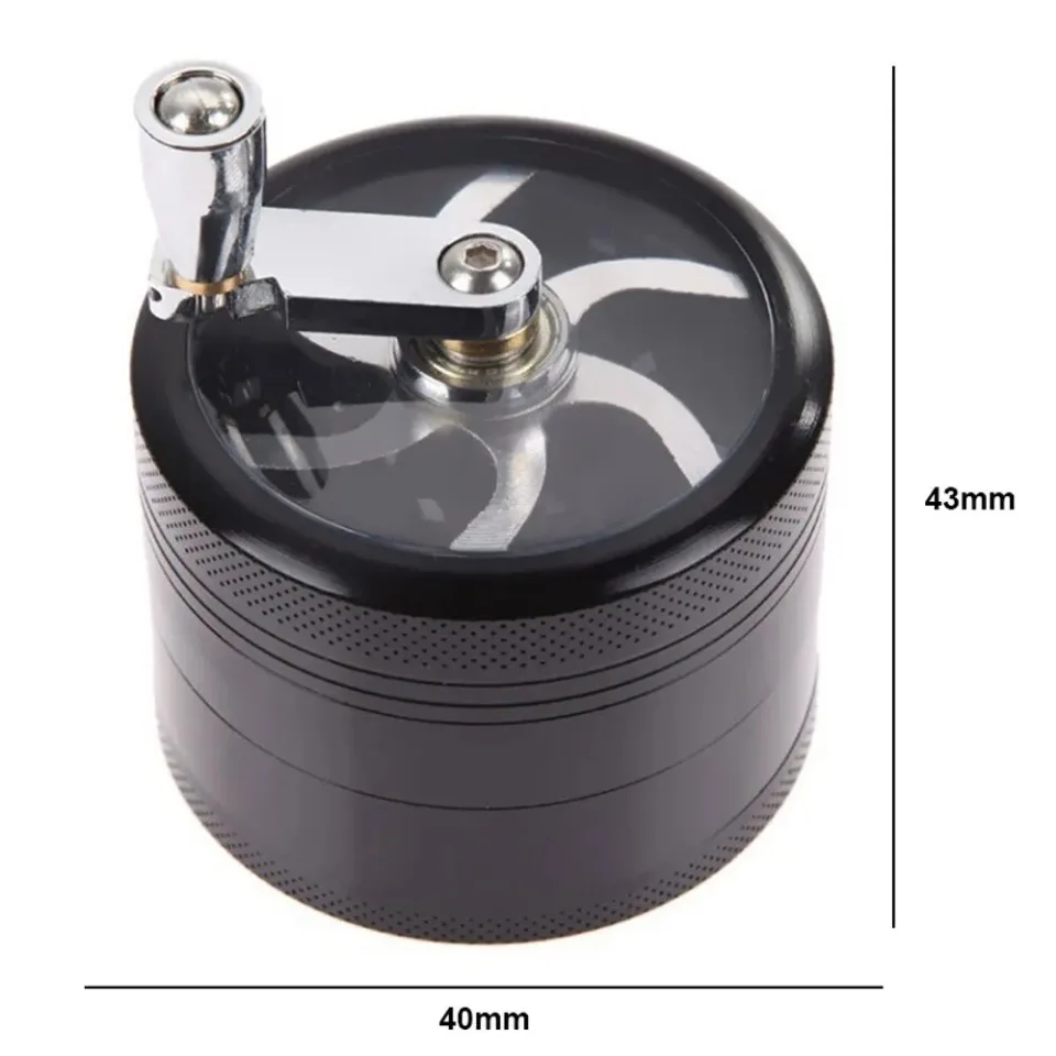 S6271b60edb0d41bcbc7457508cf476c8c Herbal Crusher Tobacco Grinder Smoke Crushers Grinder 4 Layers Durable Non Deformable Corrosion-resistant Grinder with Handle Mallzona