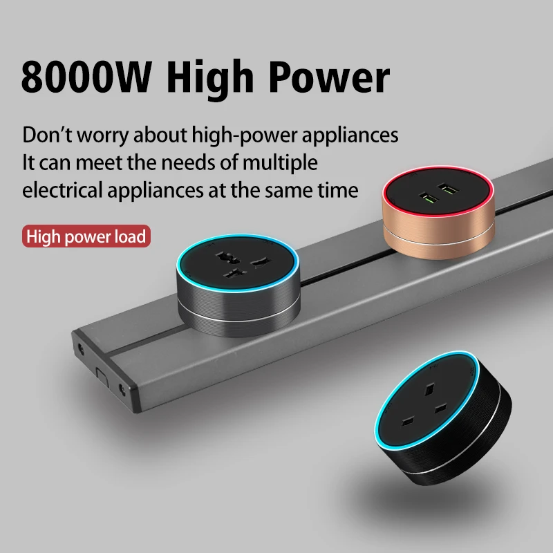 Herepow-soquete de Trilha Móvel com Usb Adaptador Eletrônico Eletrodomésticos Inteligentes Reino Unido Eua Tomada Padrão da ue Tomada de Parede