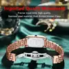 POEDAGAR High Quality Diamond Watch Top Brand Luxury Fashion Business Rectangle Waterproof Quartz Ladies Watches Stainless Steel 3