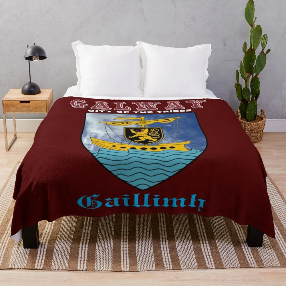 

Galway City - City of The Tribes Throw Blanket Multi-Purpose Polar blanket Warm Blanket throw blanket for sofa