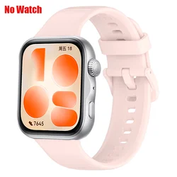 Silicone Sport Strap for Huawei Watch Fit - Premium Bracelet Accessory (Powder)
