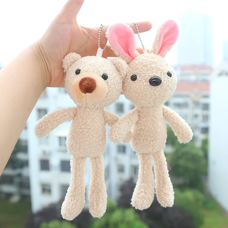 온라인 유명 인사 곰 인형 소녀 배낭 장식 귀여운 펜던트 테디 베어 인형 키 체..