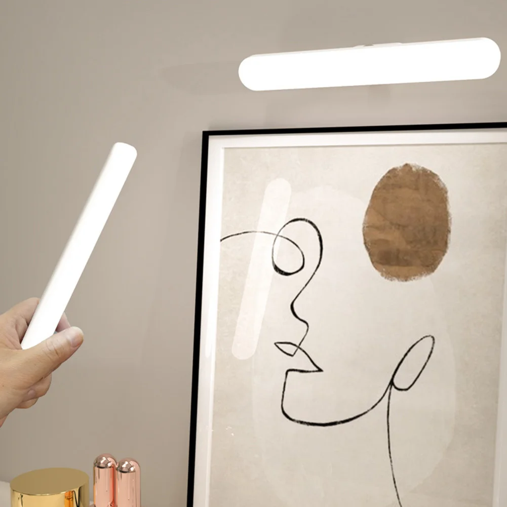 Wireless LED Vanity Mirror Lights with Adjustable Color, Brightness & Angle