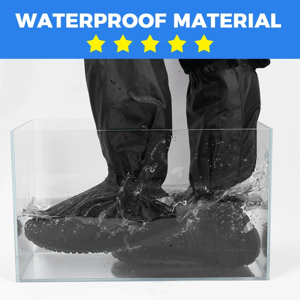 Universal Men's Reusable Waterproof Rain Boot Shoes Covers for Motorcycle Cycling Bike UTV ATV For Can-am X3 For RZR