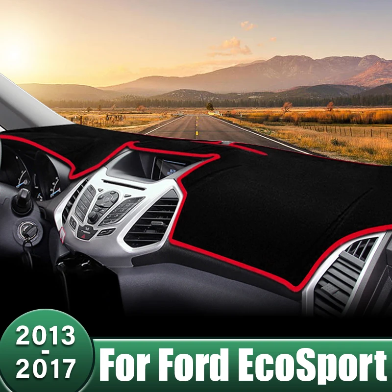 

Car Dashboard Cover Non-Slip Carpets Avoid Light Pads Anti-Slip Interior Case For Ford EcoSport MK2 2013 2014 2015 2016 2017