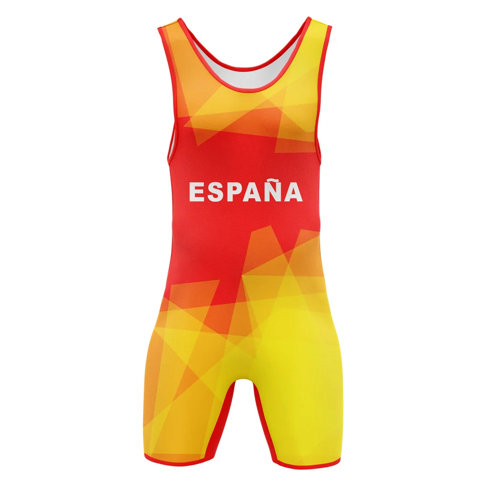 Wrestling Singlet Suit Men's Leotard One Piece Sleeveless Undershirt GYM Triathlon Fitness Singlet Powerlifting Bodysuit sports suit powerlifting singlet