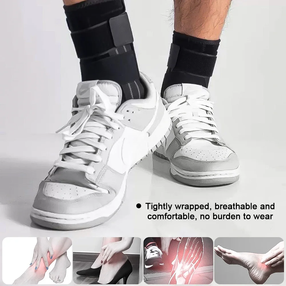 Fitness Ankle Brace Protector Foot Ankle Support Wrap for Fracture Gym Sprain Ankle Varus Joint Correction Belt Bandage Guard