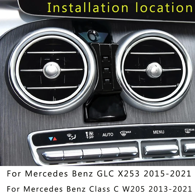 Adjustable Car Phone Mount Holder For Mercedes Benz Class C W205 W206 GLC X253 2015