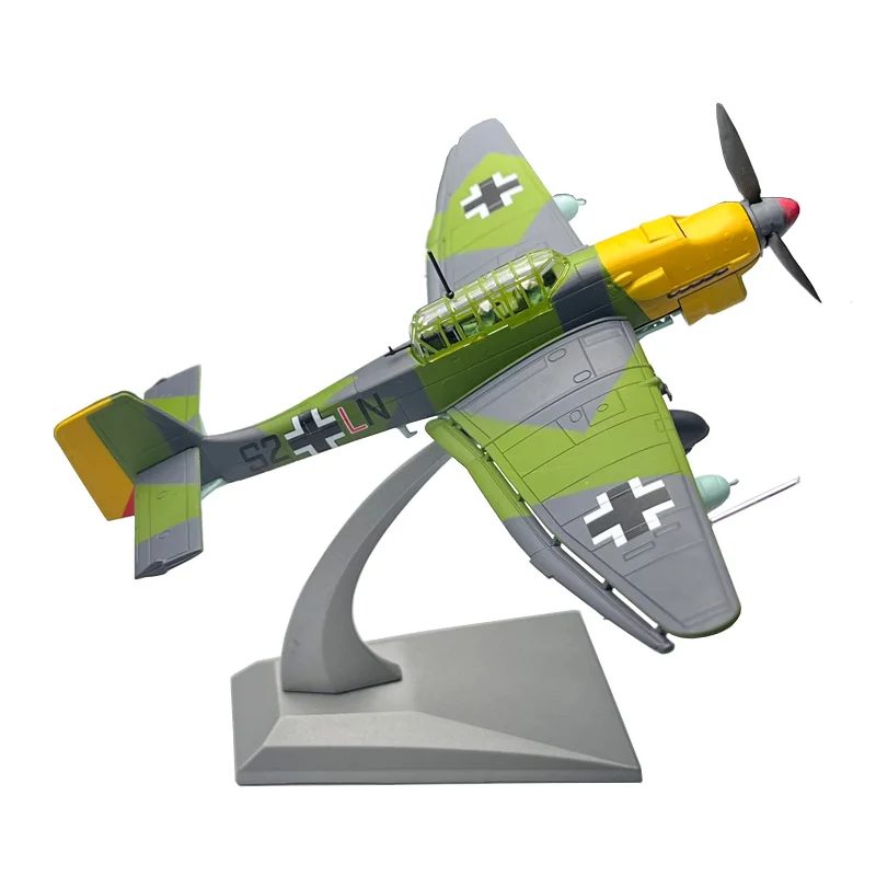 1:72 Scala 1/72 Junkers Tedesco Stuka Ju-87 Ju87B Dive Bomber Fighter Diecast Metal Plane Aircraft Model Ornament Gift Toy