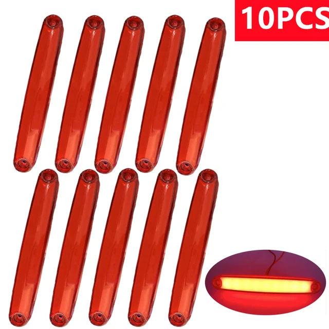 10PCS Truck Side Light 12-24V Car Truck LED Warning Light 12V Trailer Marker Light Width Lamp Signal Light Van Lighting 24V