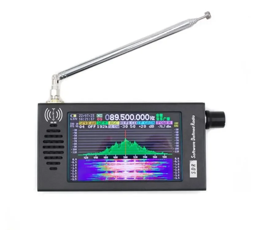 

SDR 101 100K-149MHz 4.3" IPS LCD Software Defined Radio CW AM WFM FM SSB FM/AM/LW/MW/SW/Air-Band DSP SDR Receiver + Battery