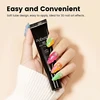 PUENTE 15ML Clear 3D No Wipe Sculpture Gel Nail Polish 3D Chrome Nail Art Designs Rhinestone Glue Modeling Soak Off Nail Art Gel 5
