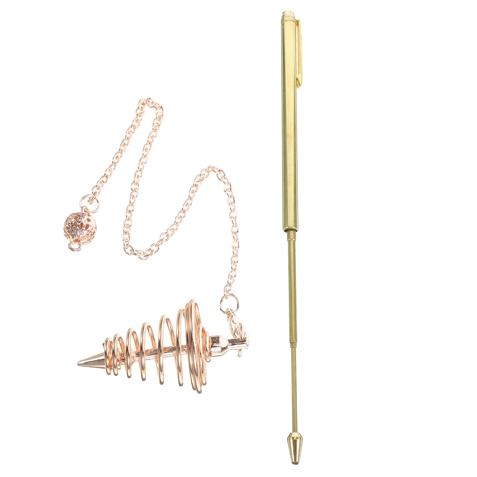 

1 Set Brass Dowsing Rod Water Divining Rod Metal Probe Tool Portable Divining Probe Rod