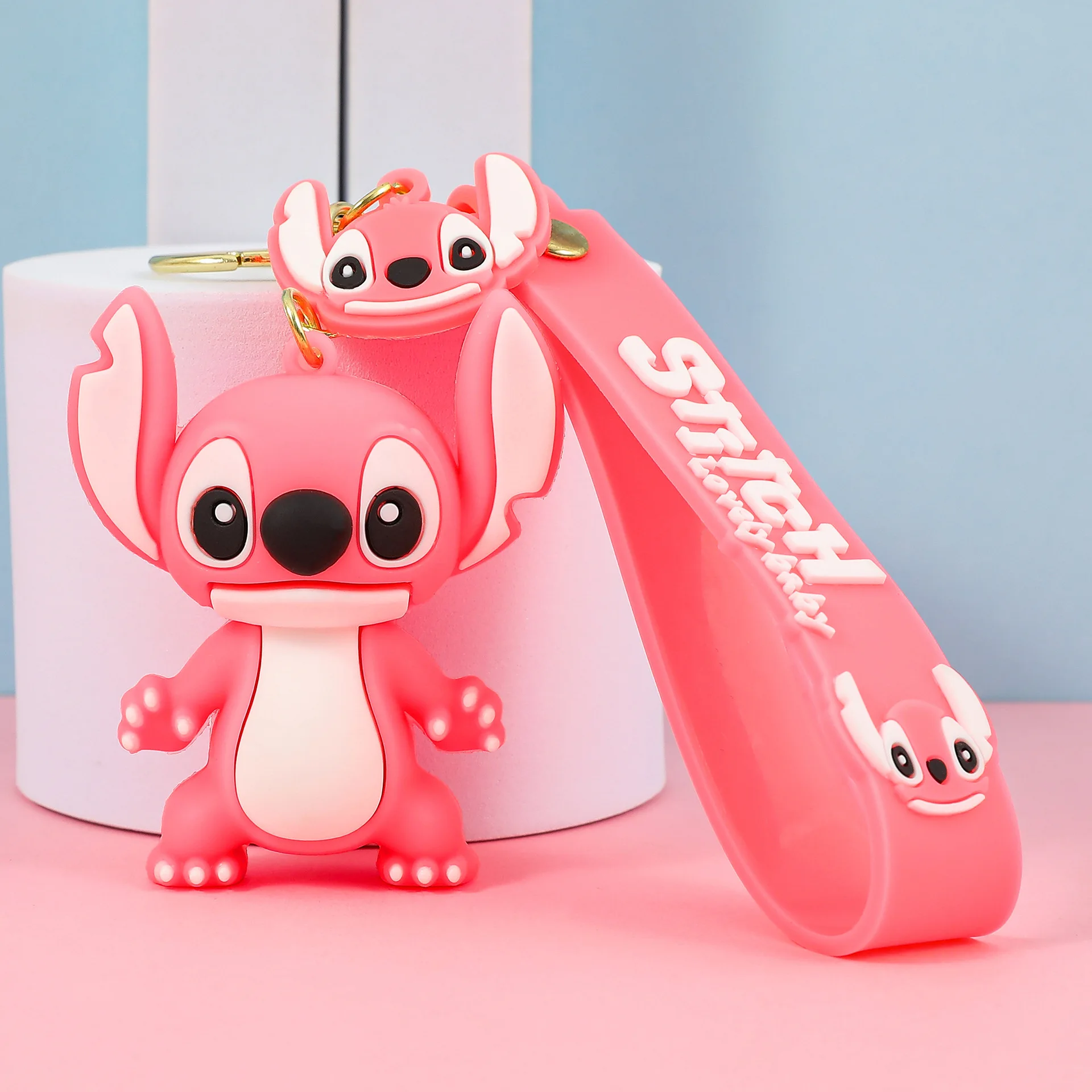 Charming Multi-Color Stitch Keychain - Adorable and Durable Anime Accessory