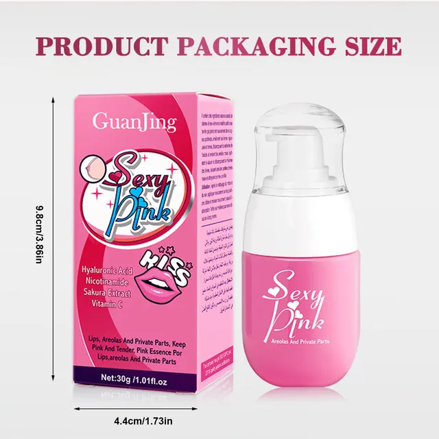 Intimate Skin Lightening Serums Intimate Area Pink Essence Pink Private Parts Whitening Serums For Breast Crotch Inner Thigh Lip 6