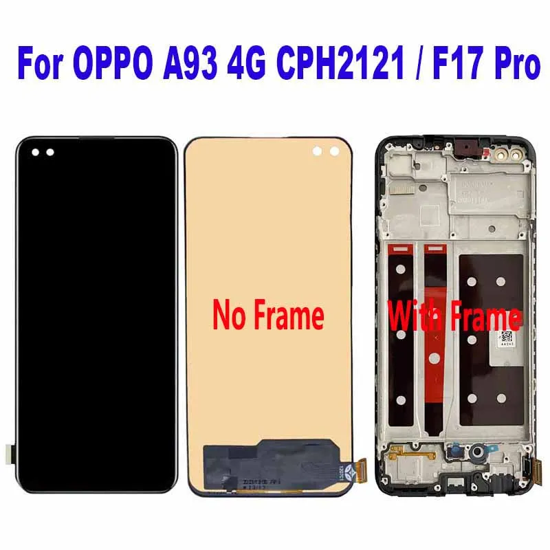 

For OPPO A93 4G CPH2121 CPH2123 LCD Display Touch Screen Digitizer Assembly For OPPO F17 Pro CPH2119