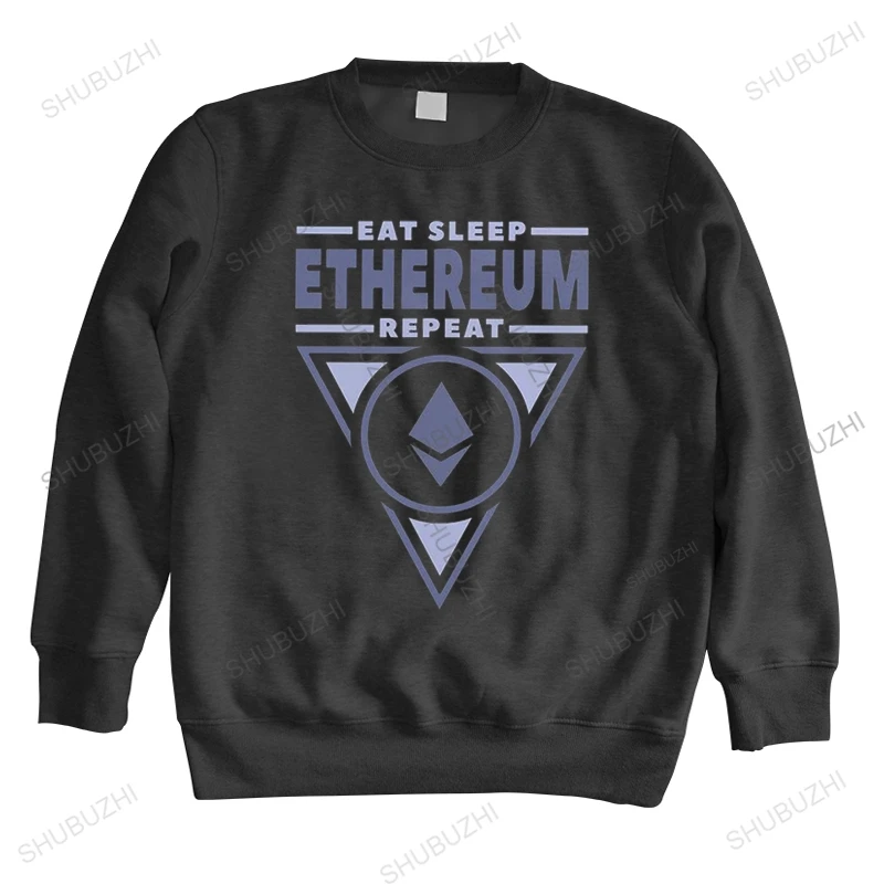 

Винтажные свитшоты Eat Sleep Ethereum, мужская толстовка с длинным рукавом и принтом в виде криптовалюты
