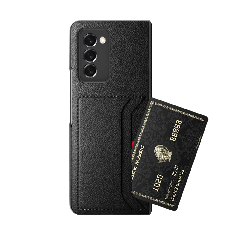 Leather Card Slot Case with Anti-Dust Protection