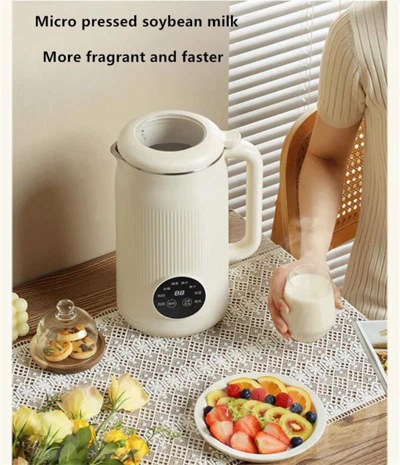 Description Picture 6 of item1200ml Soybean Milk Machine Multifunction Juicer Portable Blender Wall Breaking Machine Automatic Heat Home Soy Milk Maker 220V