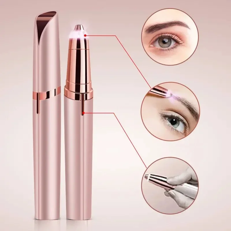 Eyebrow Trimmer Set Eyebrow Trimmer Hair Remover Hair Shaver Face Shaver Facial Hair Remover Electric Eyebrow Trimmer Women's Shaver Mini Portable Hair Remover Eyebrow Shaper Shaver Body Face Shaving Machine Beauty Tool