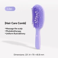 Peigne applicateur d'huile capillaire électrique, brosse de massage du cuir chevelu, vibration sonique, lumière LED, distributeur de liquide, brosse démêlante pour les soins capillaires 3