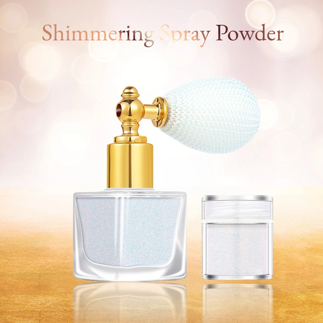 

New Highlighter Powder Spray Glitter High Gloss Powder Shimmer Sparkle Powder Makeup Spray For Rave Nail Face Body Cosmetic