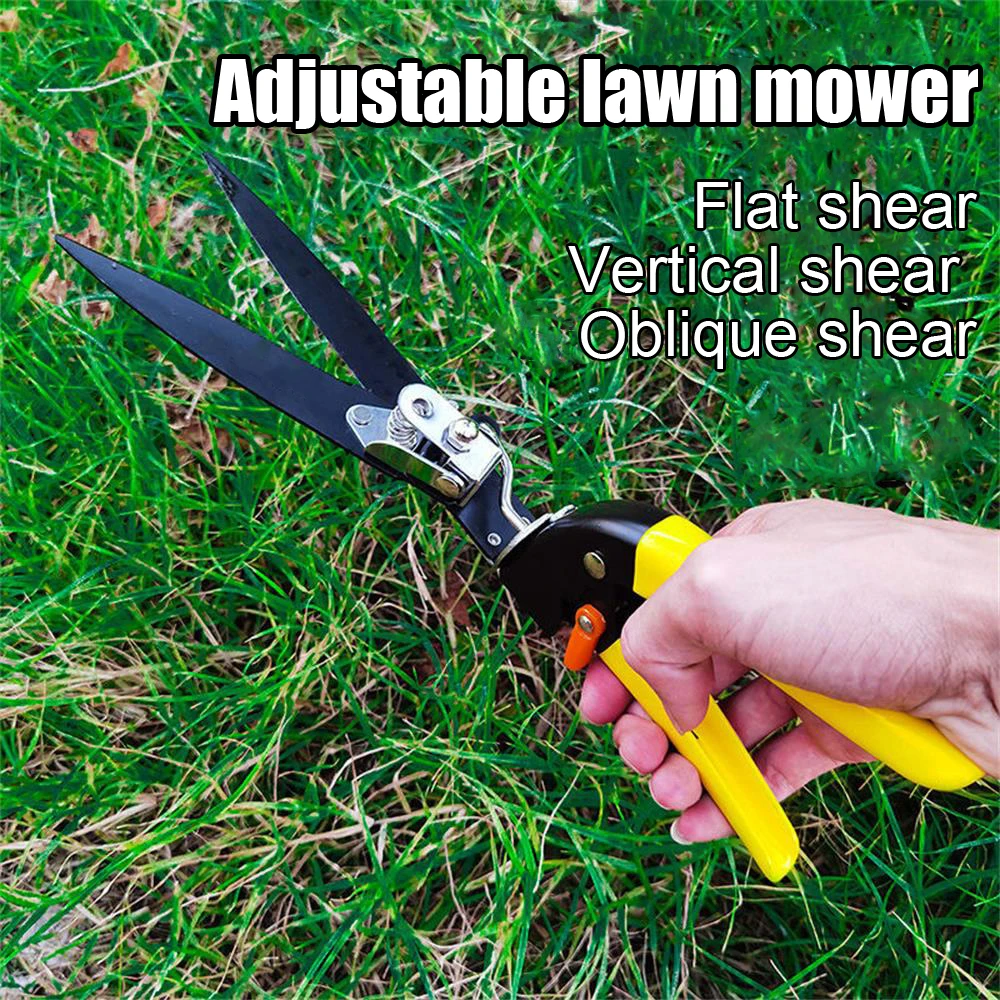 Gardening Scissors Rotatable Lawn Trimming Gardening Grass Trimming Scissors Tools Household Potted Weed Pruning