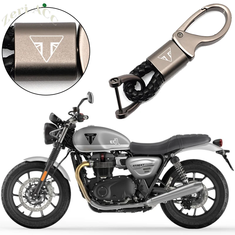 New Top Selling Motorcycle KeyChain Quality Alloy Braided Rope Keyring