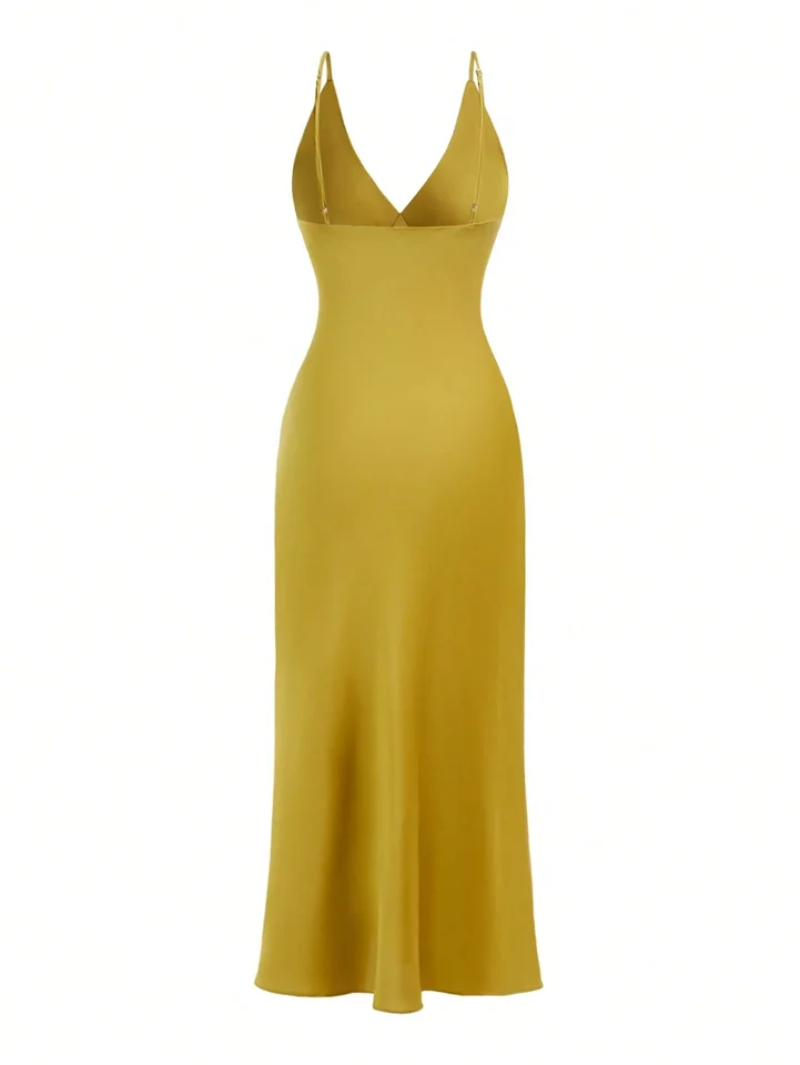 Silky Satin V Neck Sleeveless Nightdress for Women
