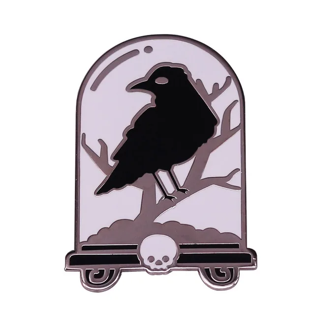 Still Horny Tombstone Enamel Pin and Brooch Gothic Halloween Tomb Lapel Pin