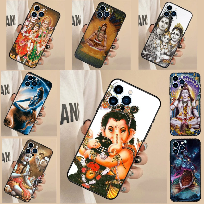 God Diety Hindu Ganesha Shiva Custodia Per Iphone 15 13 11 12 14 Pro Max 12 Mini 7 8 Plus X Xs Max Xr Se 2022 2020 Copertura Paraurti