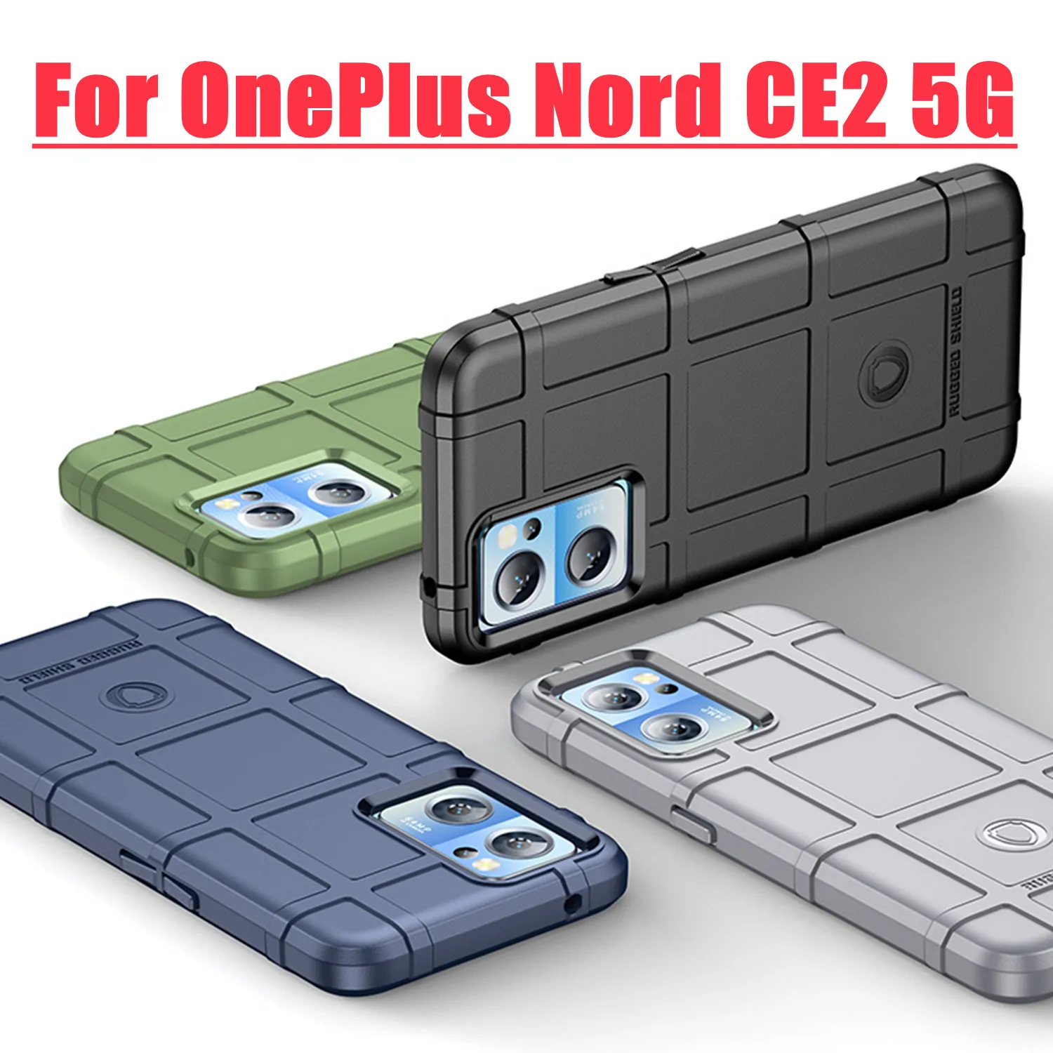 

For OnePlus Nord CE2 5G Rugged Shield Shockproof Armor Case For OnePlus Nord CE2 5G Shell Cover Case