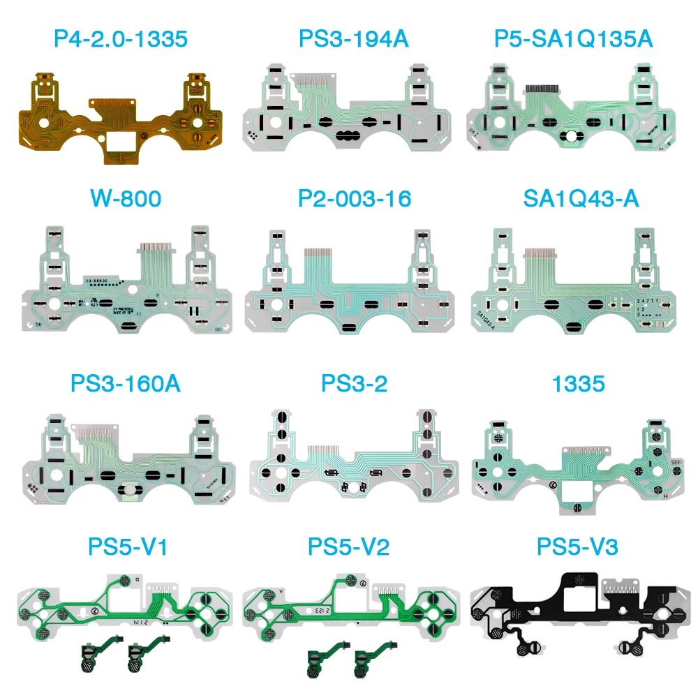 10pcs JDM-030 JDM-040 JDM-055 PS4 Controller Conductive Film Flex Cable Circuit Board for PS5 Joystick Repair Part