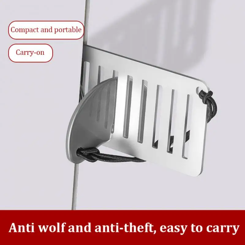 1-5PCS Door Lock Security For Travel Heavy Duty Portable Door Lock Stoppers Hotel Door Jammer Home Security Lock Device Apart