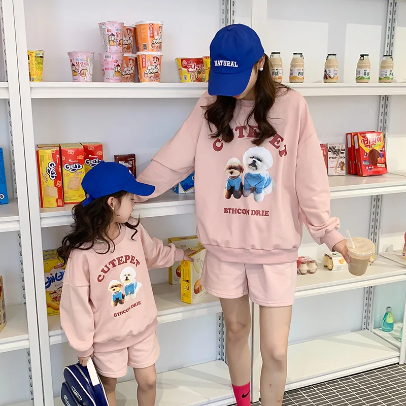 mother kids Fashion Kid Clothing 2023Autumn New Two-piece Baby girl clothes  Kid Clothes Girl boy Pullover Groups of Pant ملابس - AliExpress