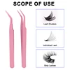 New false eyelash curler novice multi-functional stainless steel eyelash tweezers tool 3
