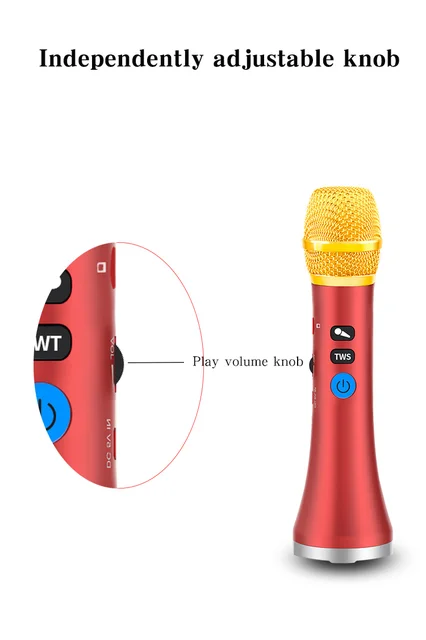 Changeurs De Voix Lewinner L 699 Microphone Karaoké Professionnel Sans Fil  S Er Microphone Bluetooth Portable Pour Support Téléphonique Enregistrement  TF Play 231007 Du 44,3 €