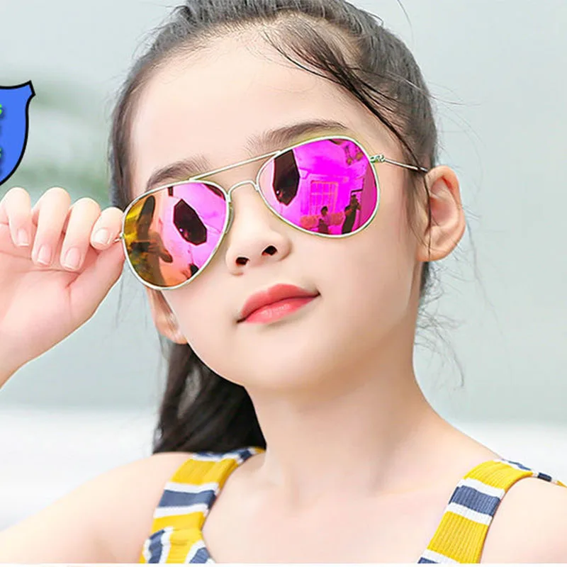 Kids Sunglasses Polarized Children Outdoor Sports Cycling Sun Glasses Girls Boys Pilot Metal Eyewear UV400
