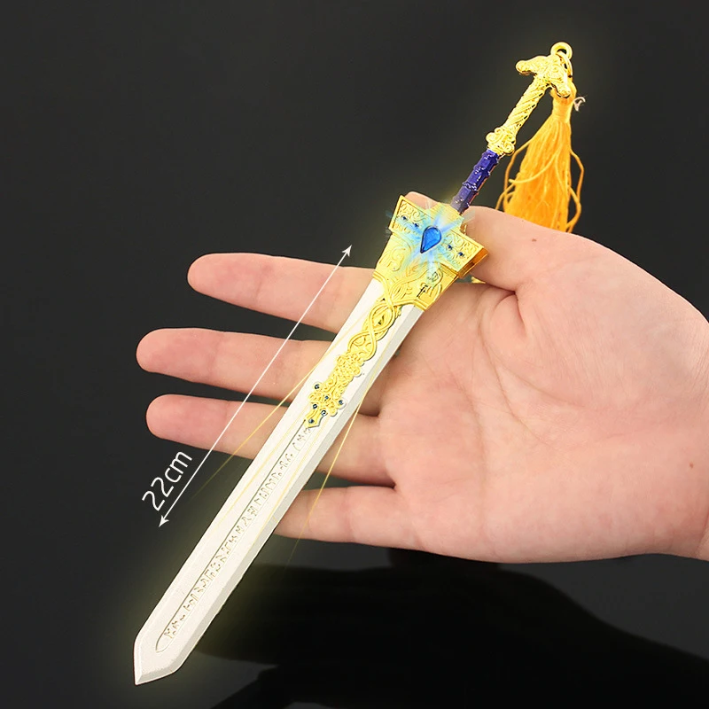 Dark Moon Greatsword Keychain - Fantasy Weapon Collectible Key Ring