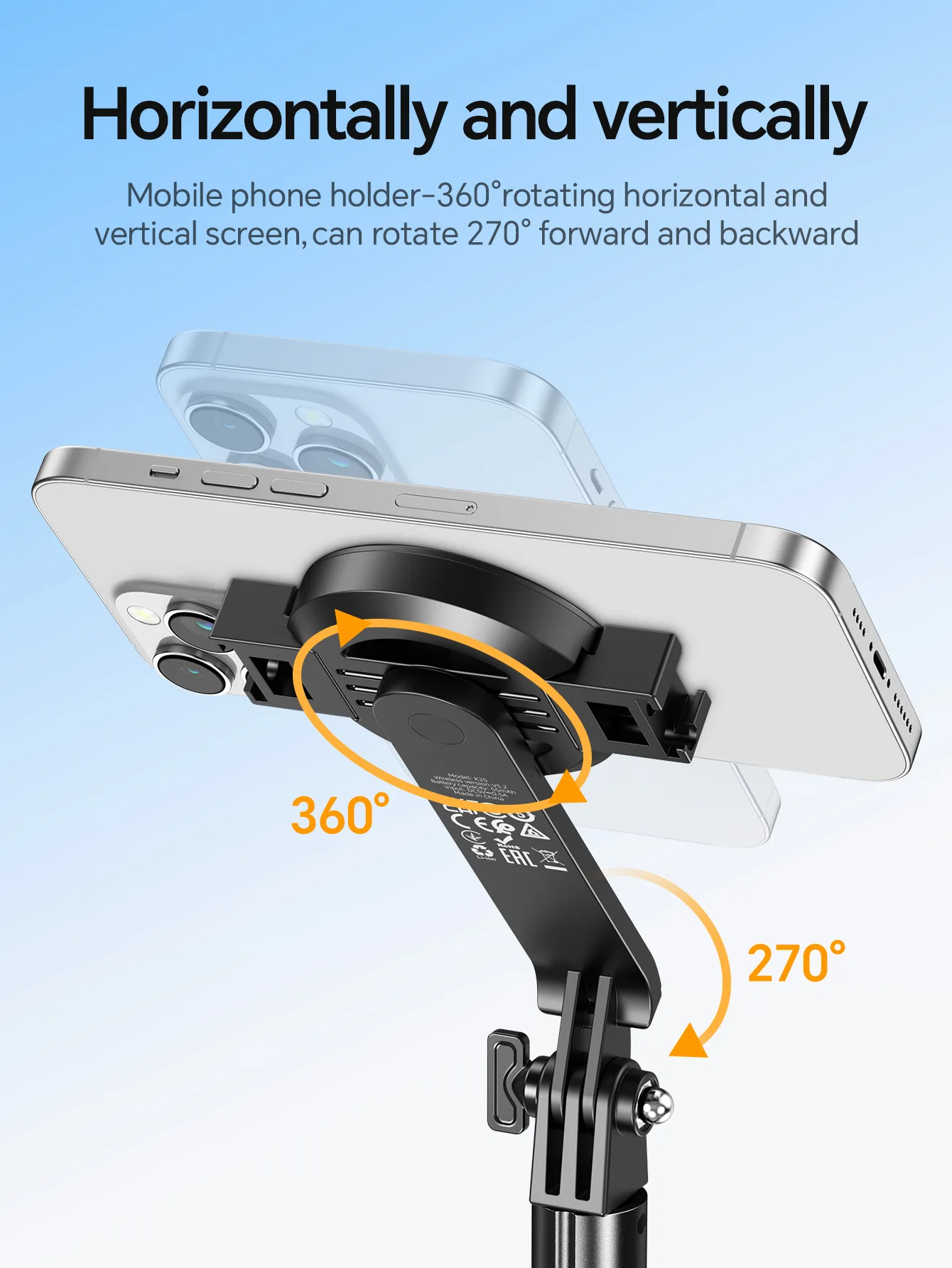HOCO K25 Magnetic Tripod Selfie Stick with Bluetooth Remote