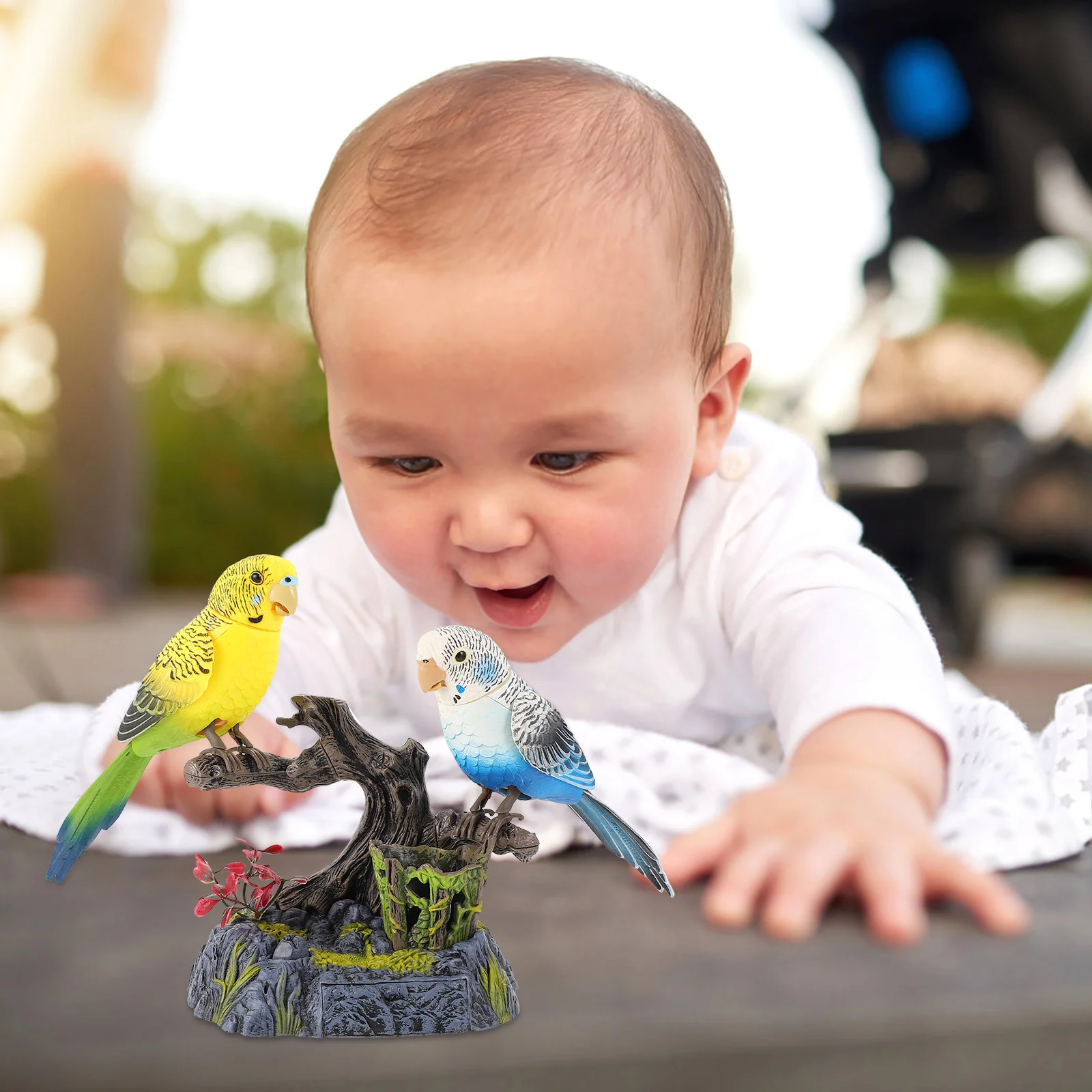 Puzzle Toys Chirping Bird Parrot Voice Control Electric Recording Talking Brain 2