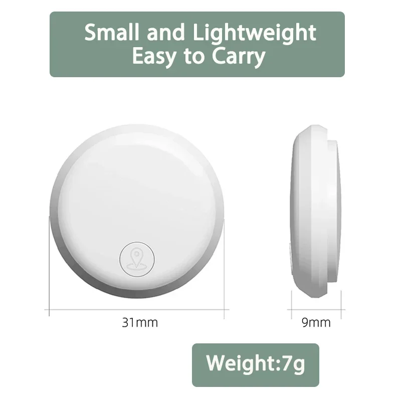 Smart Airtag Bluetooth GPS Tracker work with Android & iOS System Air Tag Tracker Mini Locator Pet Key Finder