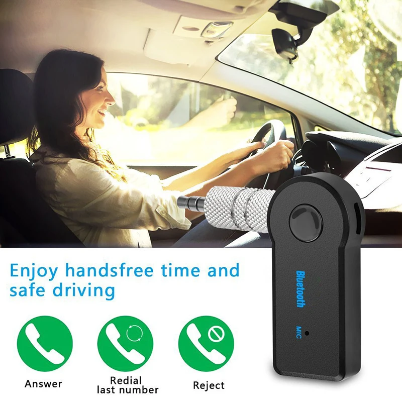 Bluetooth 5.0 Receiver Transmitter Adapter 3.5mm 3.5 Jack AUX For Car Music Audio Aux A2dp Headphone Wireless Reciever Handsfree bluetooth adapter bluetooth audio receiver bluetooth transceiver adapter audio adapter bluetooth aux adaptor
