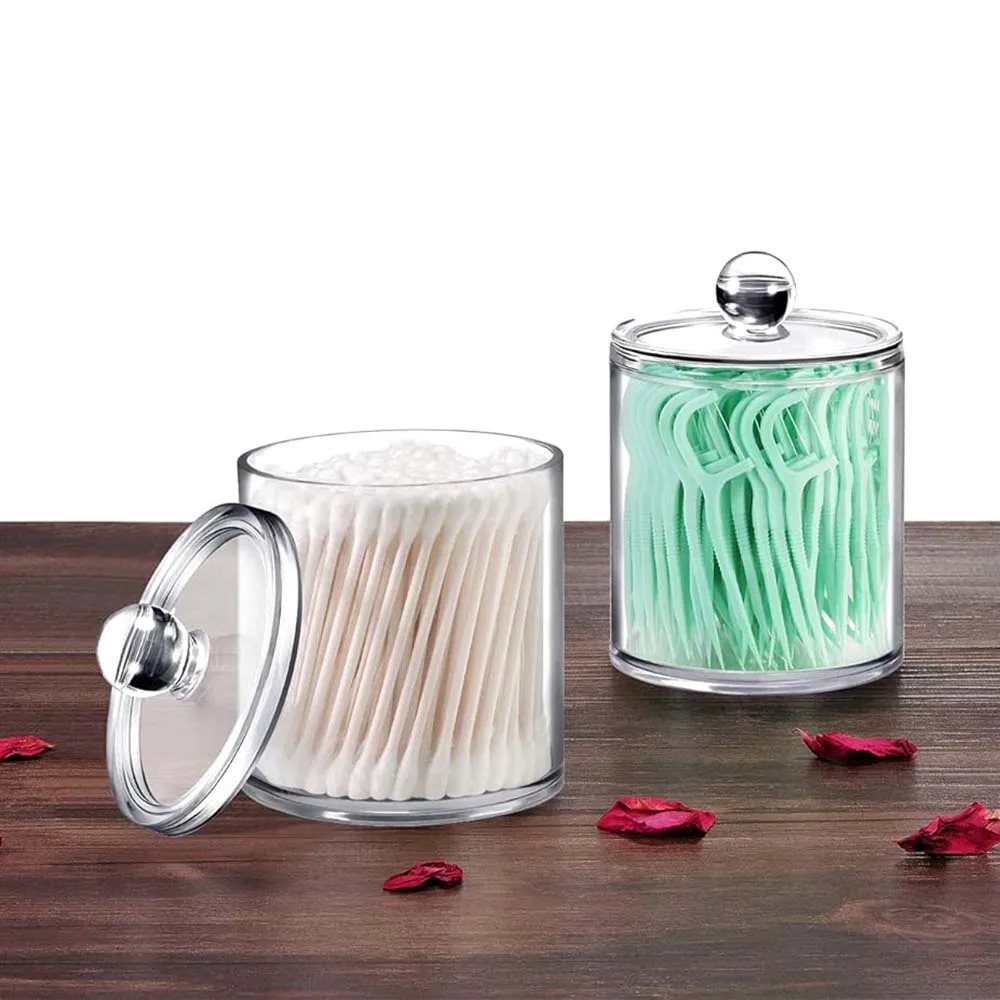 YOUEON Apothekergläser Aus Acryl – 6 Stück, 284/567/907 Ml, Mit Deckel