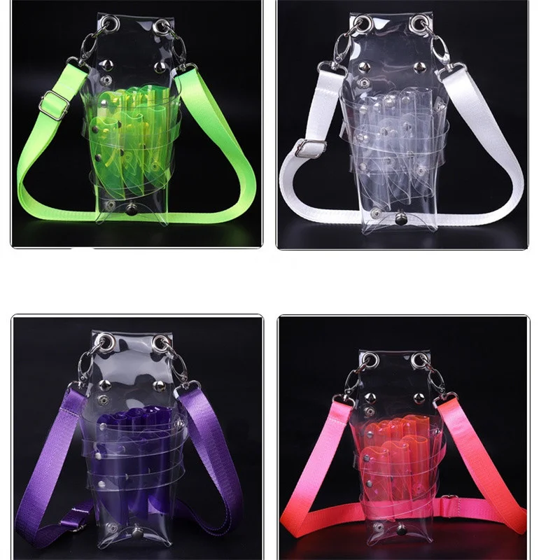 7 Pockets PVC Hair Scissors Bag Scissors Pouch Barber Scissor Holder Case With Belt Salon Hairdressing Tool Storage Bag Tool Holder