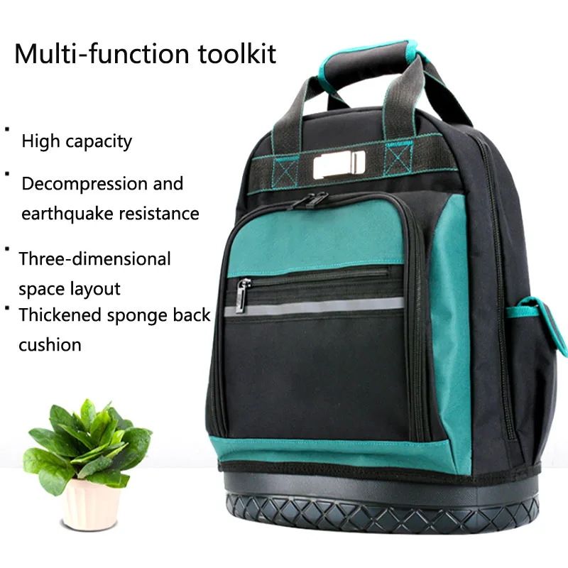 

Maintenance Tools Backpack Multifunctional Canvas Wear-Resistant Large Capacity Portable Installation Electrician's Toolkit 공구가방