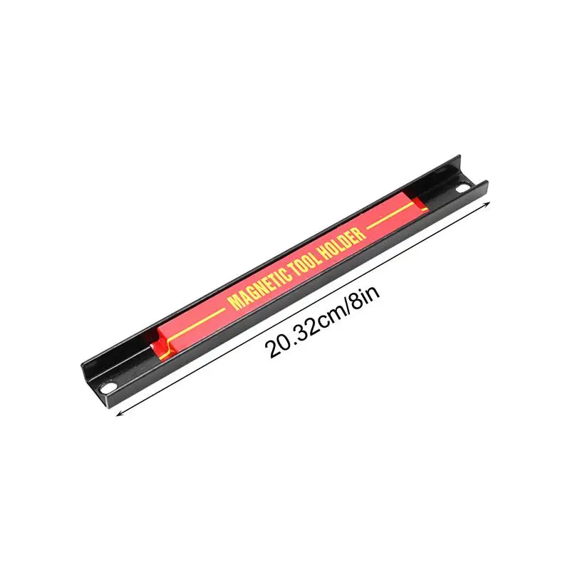 Tool Magnet Bar Large Capacity Wall Tool Holder Metal Bar For Garage Workshop Space Saving Organizer For Automotive