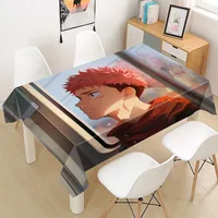 Jujutsu Kaisen Tablecloth Oxford Fabric Square/Rectangular Dust-proof Table Cover For Party Home Decor TV Covers 2