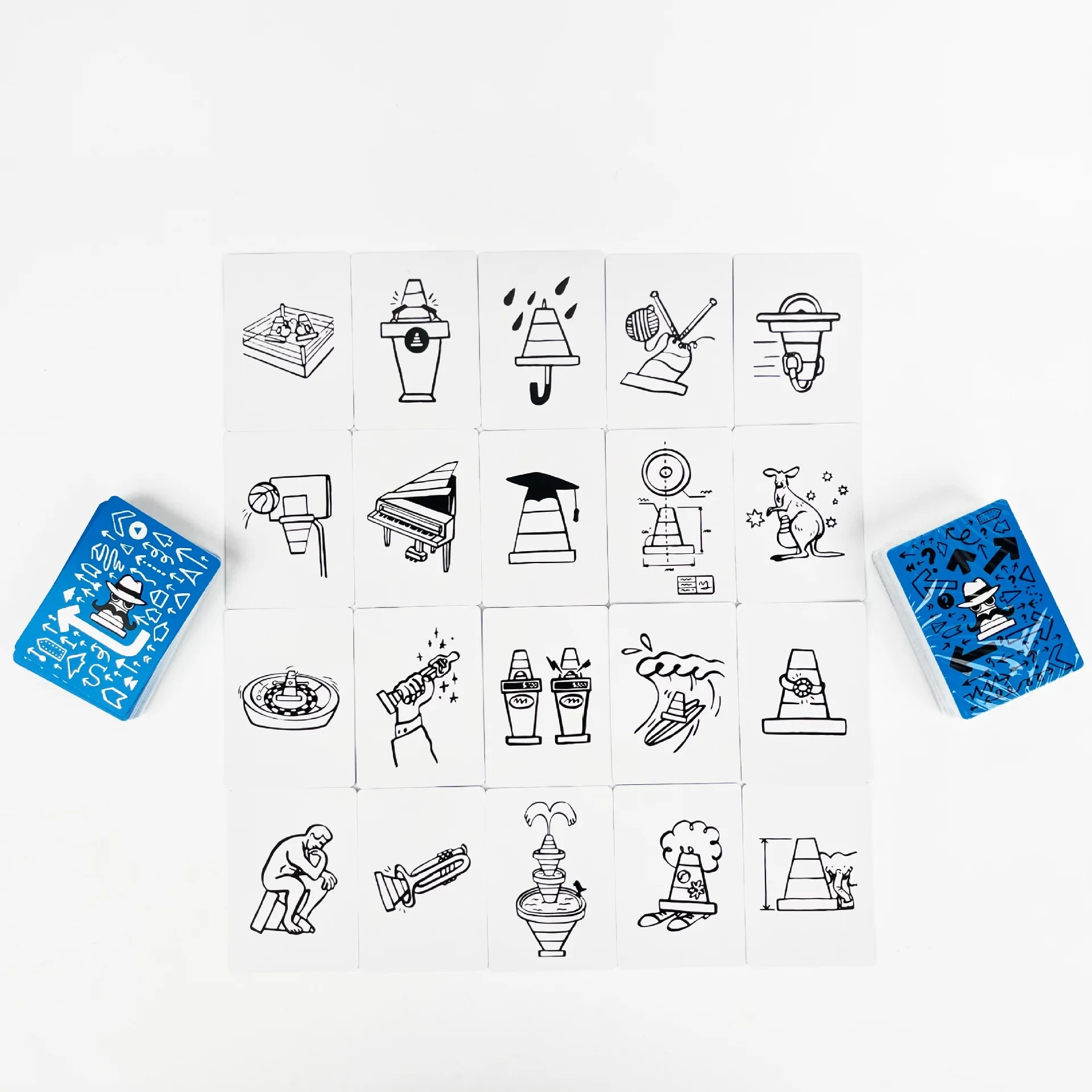Questo non è un cappello Gioco da tavolo Happy Party Set di giochi con carta base ed estesa per 3-8 giocatori di tutte le età: divertimento Bluffing & Memory - immagine 3
